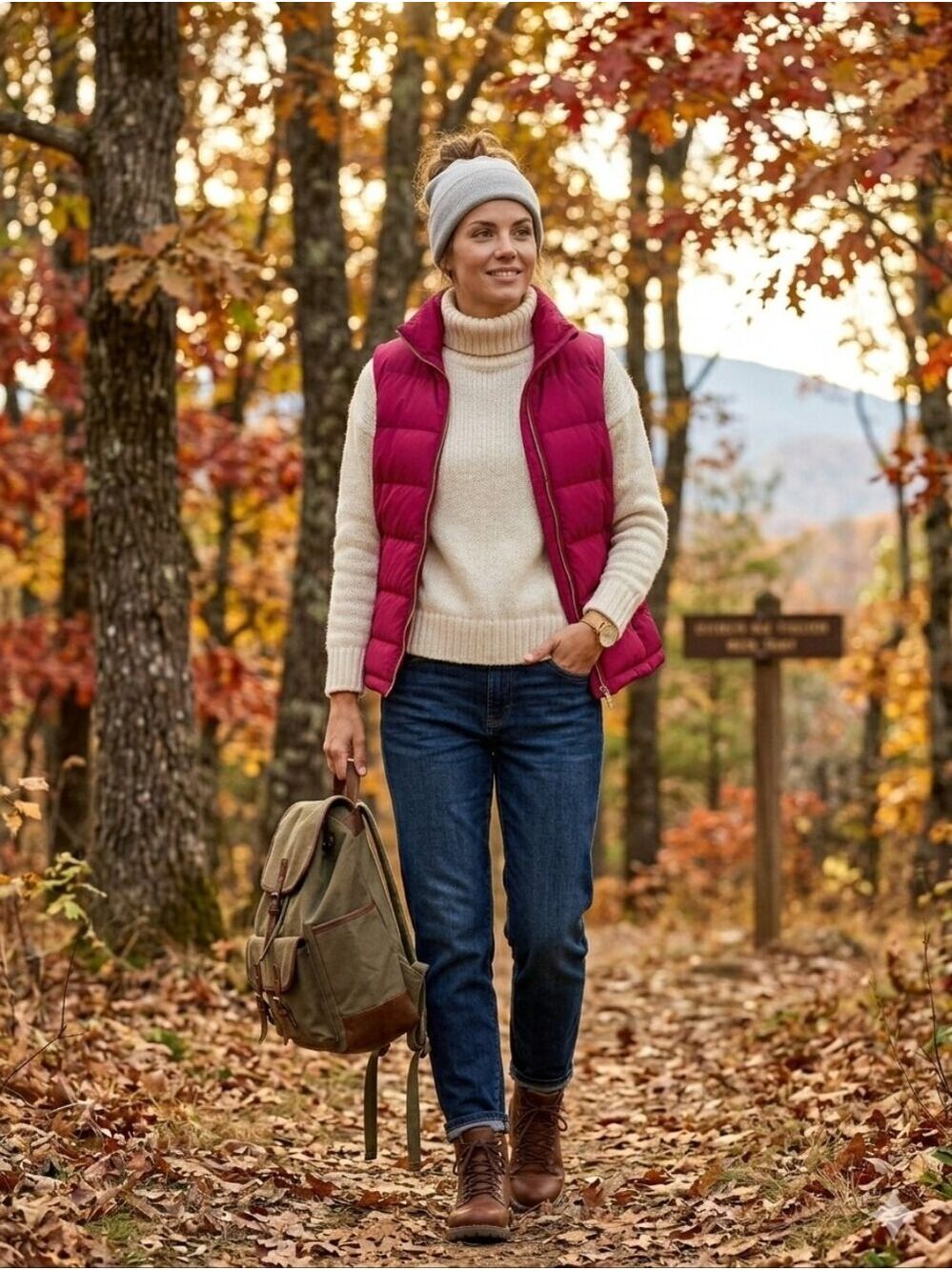 Talbots Puffer Down Full Zip Puffer Vest Zipped Pockets Red Size XL